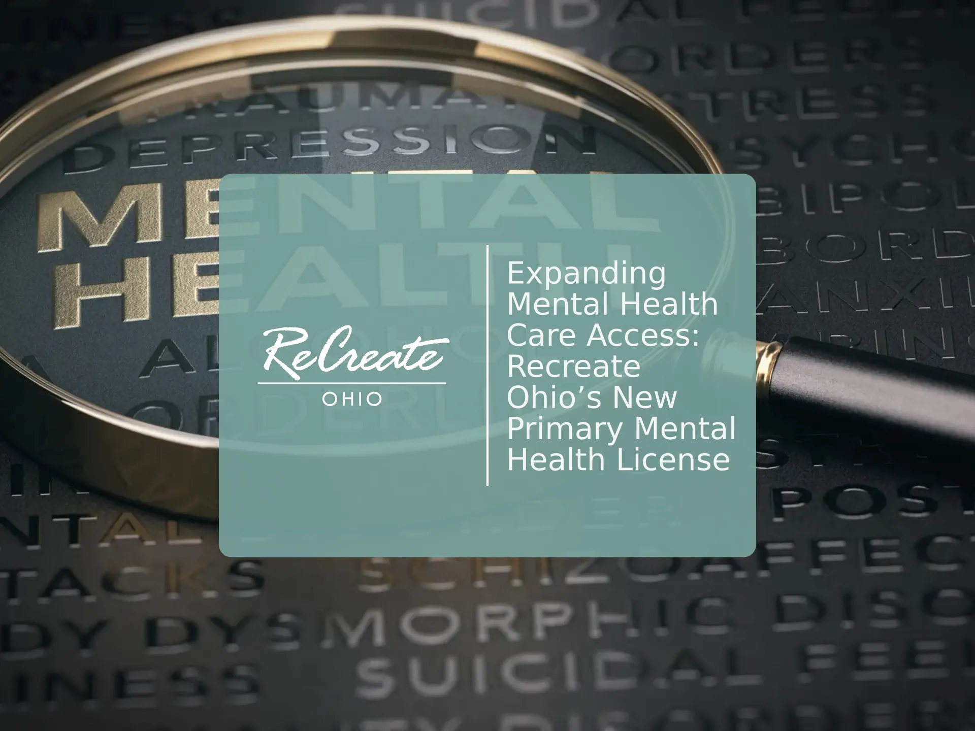 Primary Mental Health License | Recreate Ohio