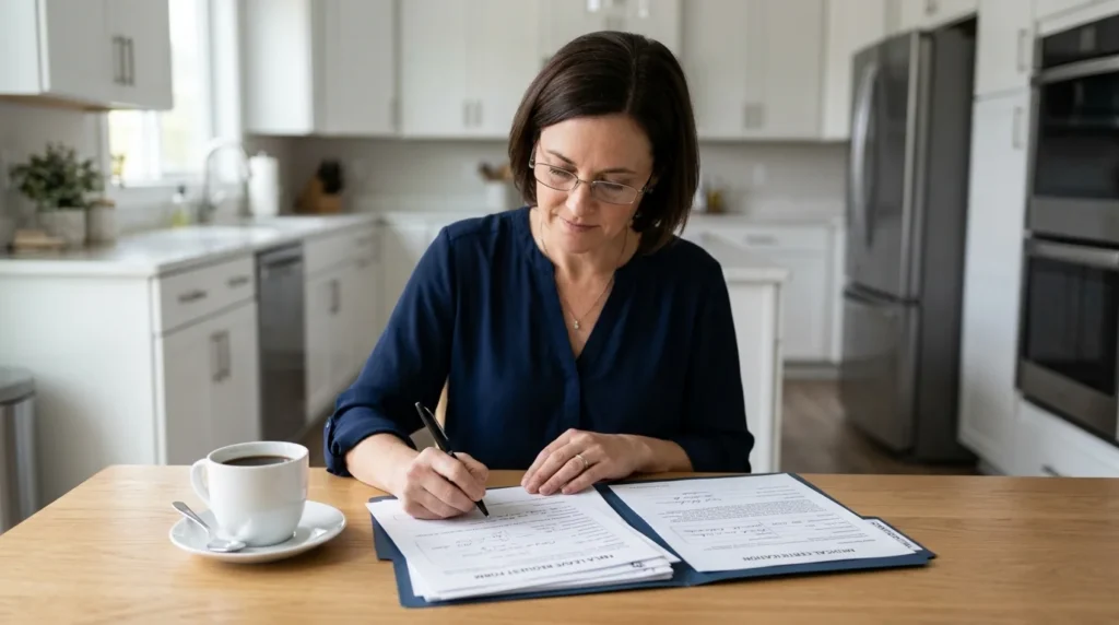 Employee Reviewing FMLA Leave Paperwork | Recreate Ohio