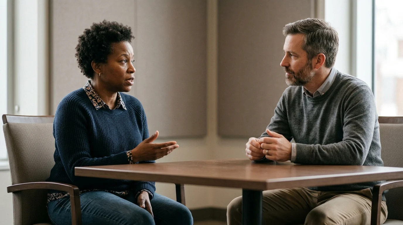 Family Member Talking to an Admissions Counselor About Cocaine Addiction Recovery | Recreate Behavioral Health of Ohio